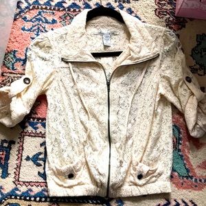 Lace zip American Rag Cie jacket top.